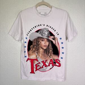 Beyonce Cowboy Carter Tour Shirt Small Everything Bigger in Texas Houston Merch